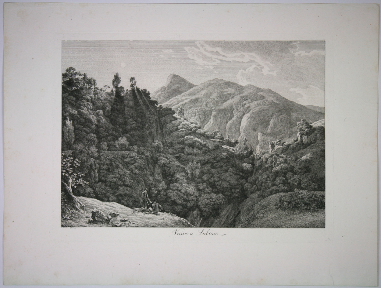 Jacob Wilhelm Mechau, Vicino a Subiaco