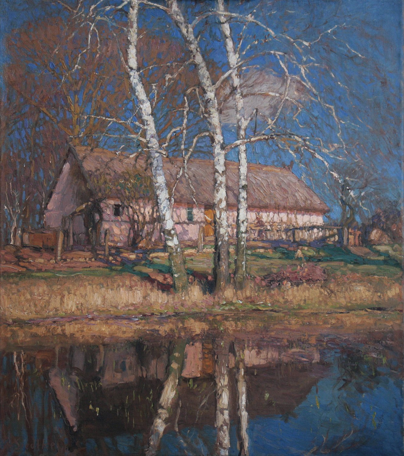 Alfred Liedtke, Impressionistische Landschaft, Spreewald