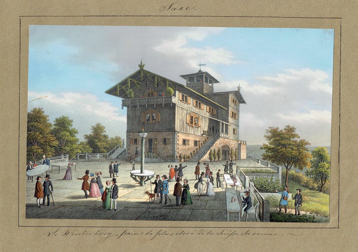 Auf dem Großen Winterberg in der Sächsischen Schweiz