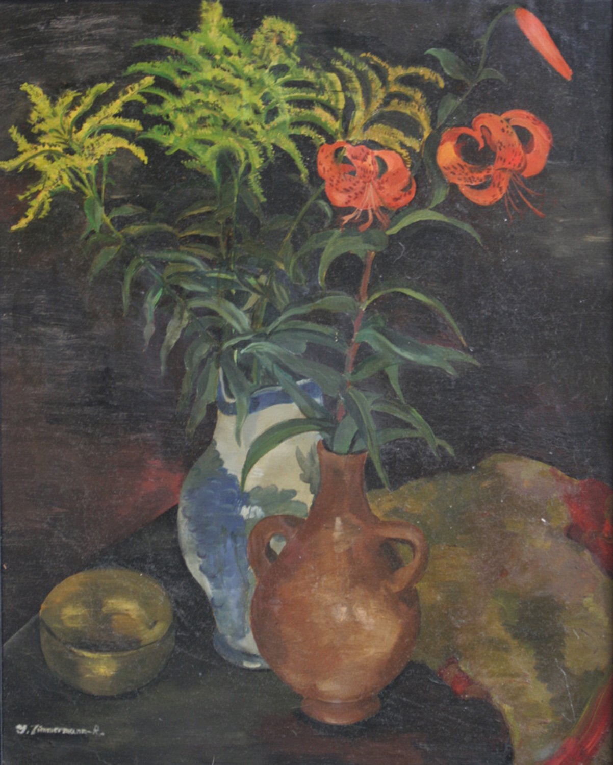 Irena Rüther-Rabinowicz, Stillleben mit Tigerlilien