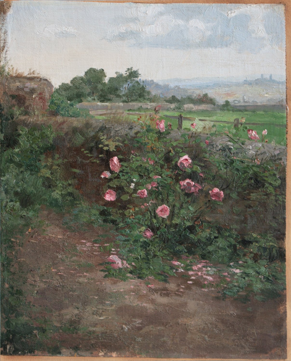 Hans Kempen, Landschafsstudie, Burg Stolpen