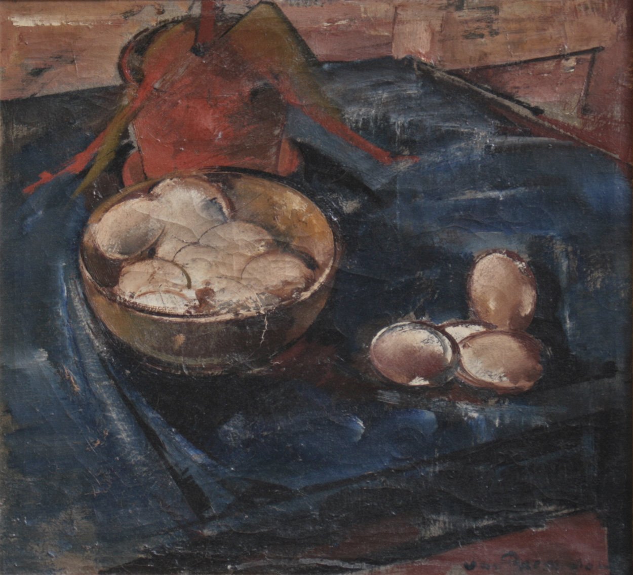 Dis van Raemdonck, Stillleben mit Eiern