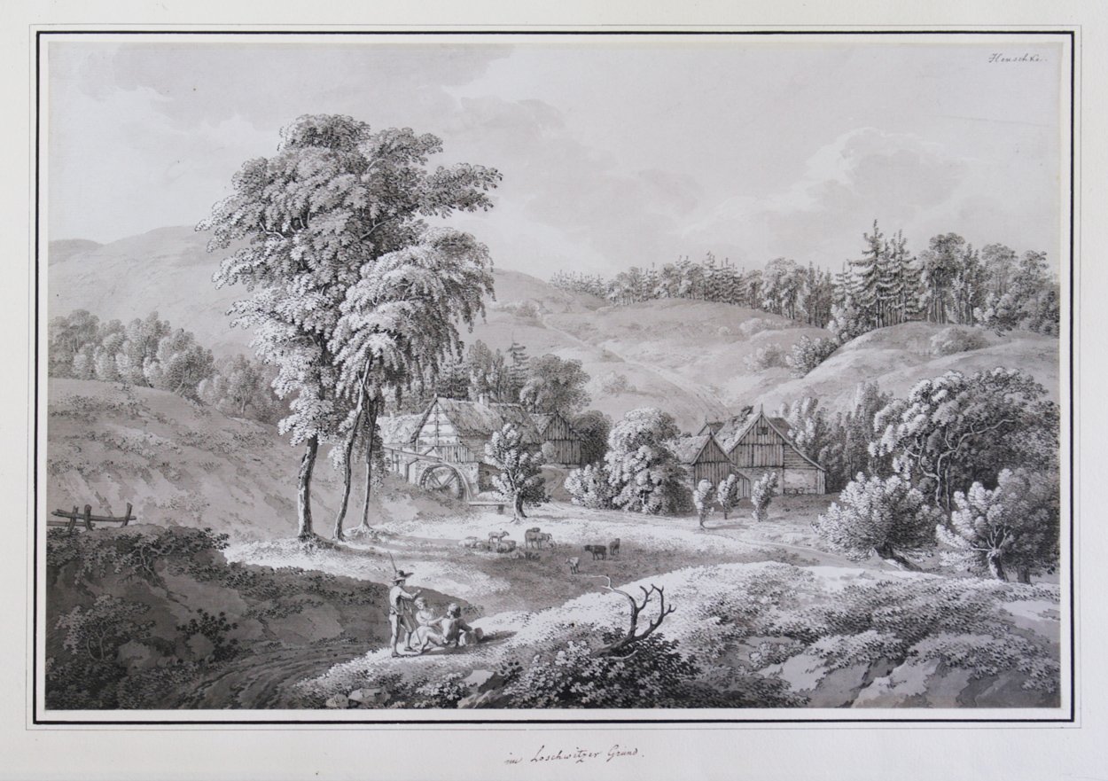 Johann Gottlob Henschke  Im Loschwitzer Grund bei Dresden