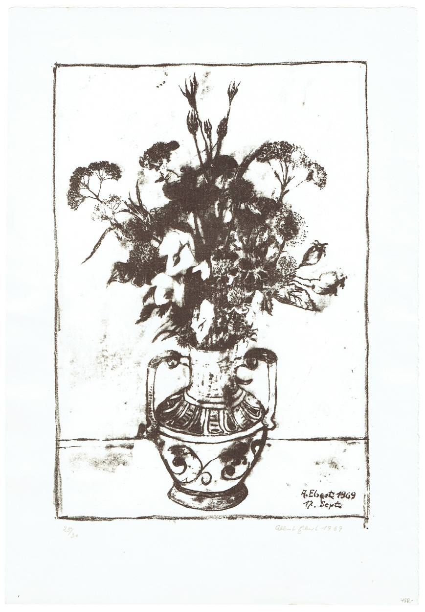 Albert Ebert, Blumenstillleben