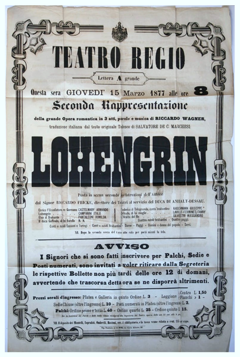 Plakat Lohengrin, Richard Wagner