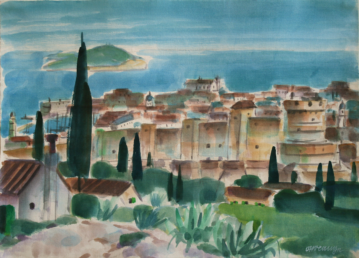 Otto Lange, Italienische Küstenstadt, Ragusa, Sizilien