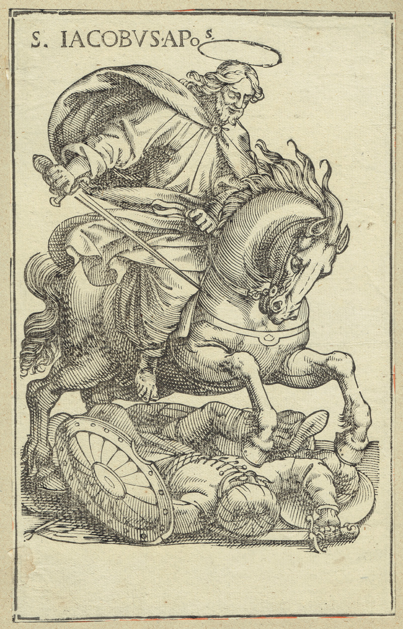 Jacques Stella, St. Jacques de Campostella á cheval (Der heilige Jakobus zu Pferde)