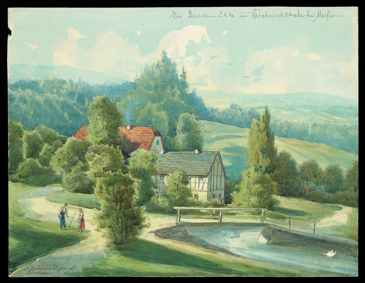 Johann Bernhard Schmelzer, Buchmühle Triebischtal