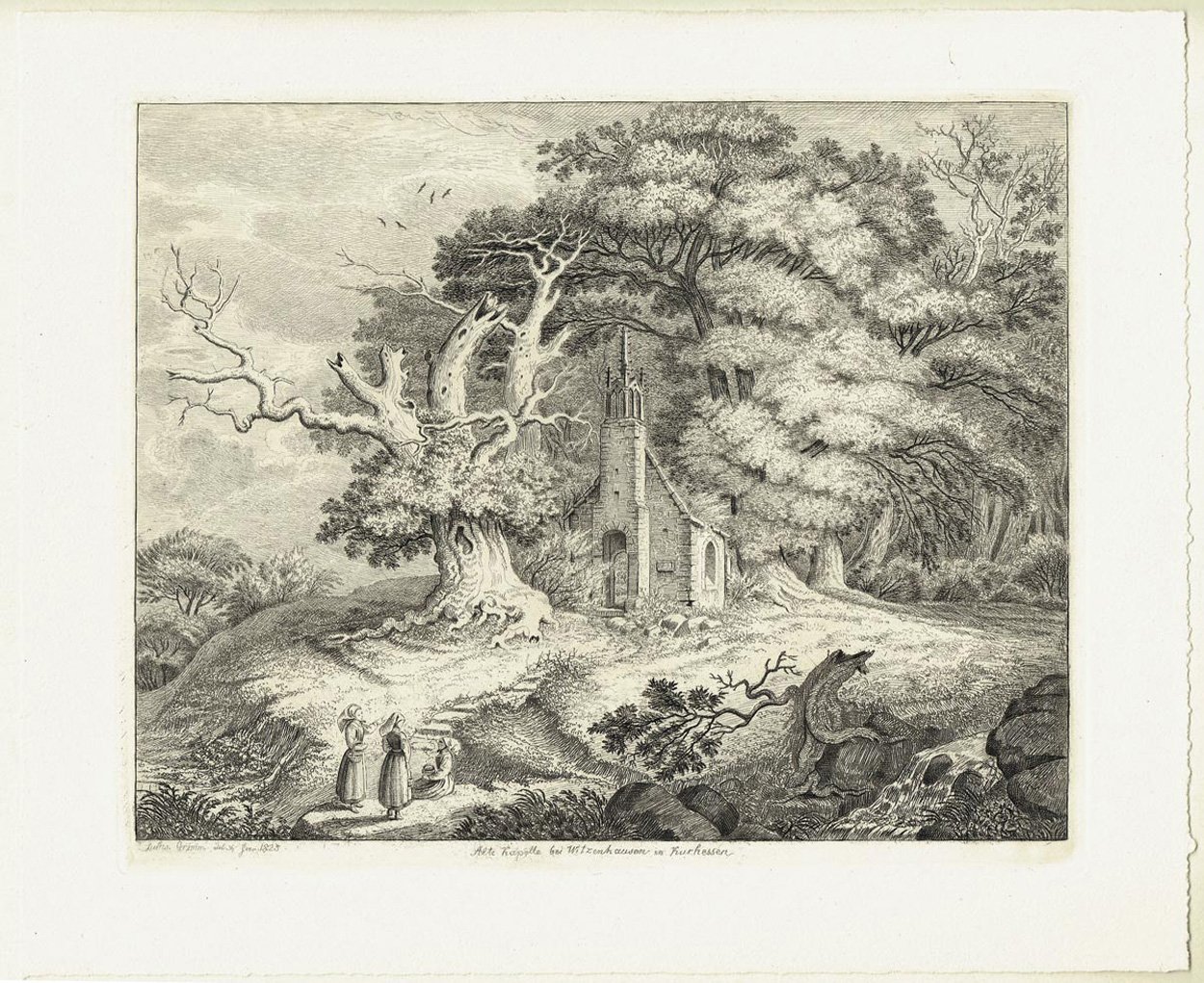 Ludwig Emil Grimm, Alte Kapelle bei Witzenhausen in Kurhessen