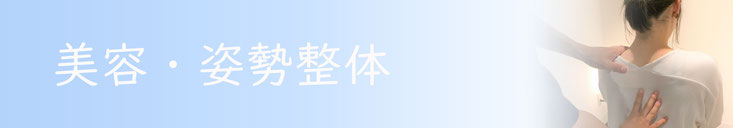 美容・姿勢整体メニュー