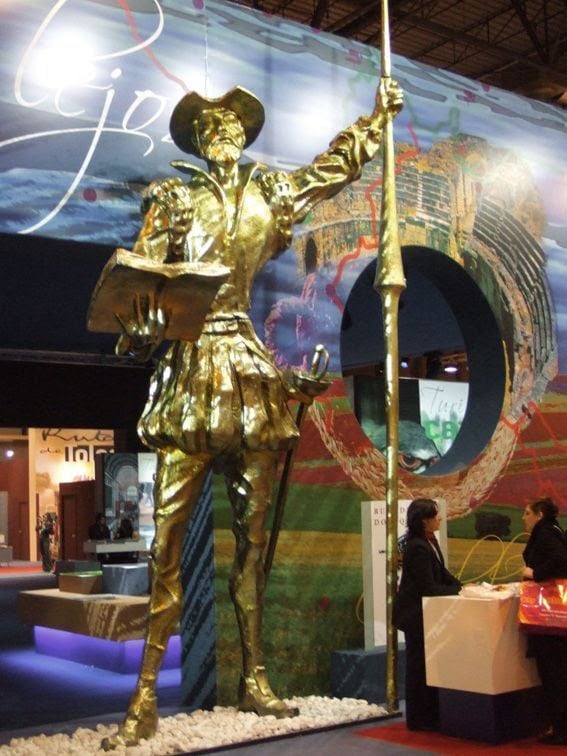 Don Quijote de 5 metros de altura, Promoción Ferial