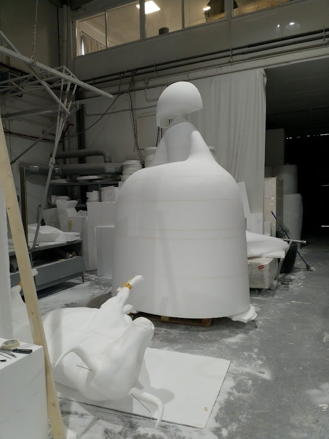 Modelo de Menina, ampliación de escultura