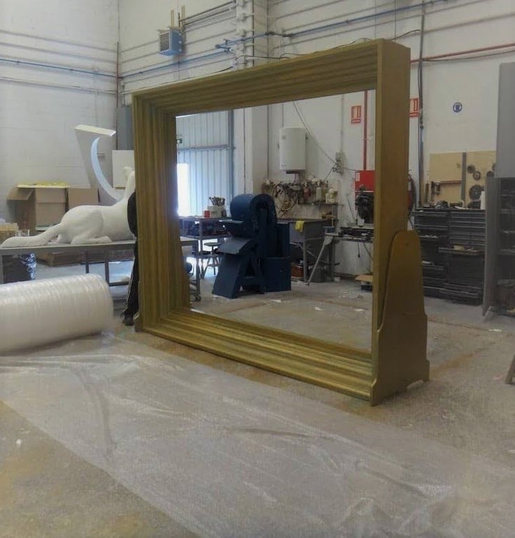 Marco gigante, para un photocall de empresa