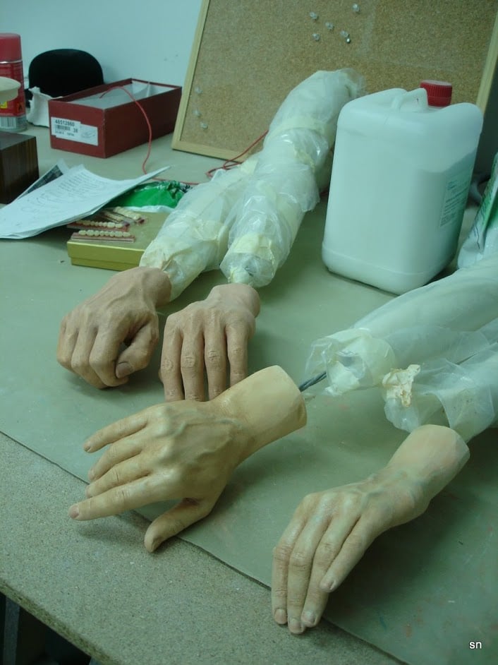 Manos, Ficticios para modelo de exposición,  Nuevo Museo Nacional de Monaco