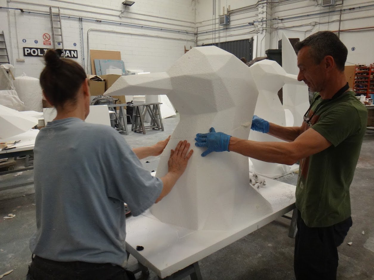 Escultura de Pájaro (poligonal)