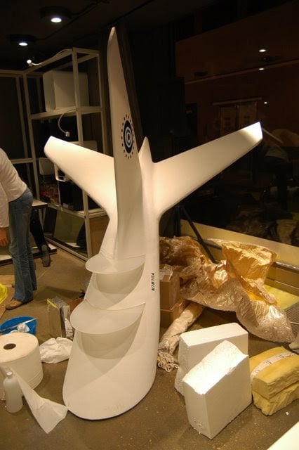 Avión-expositor, Tienda Efímera.