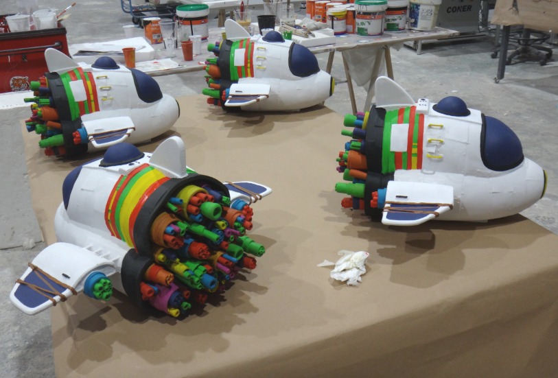 Cohetes para promoción película de Netflix