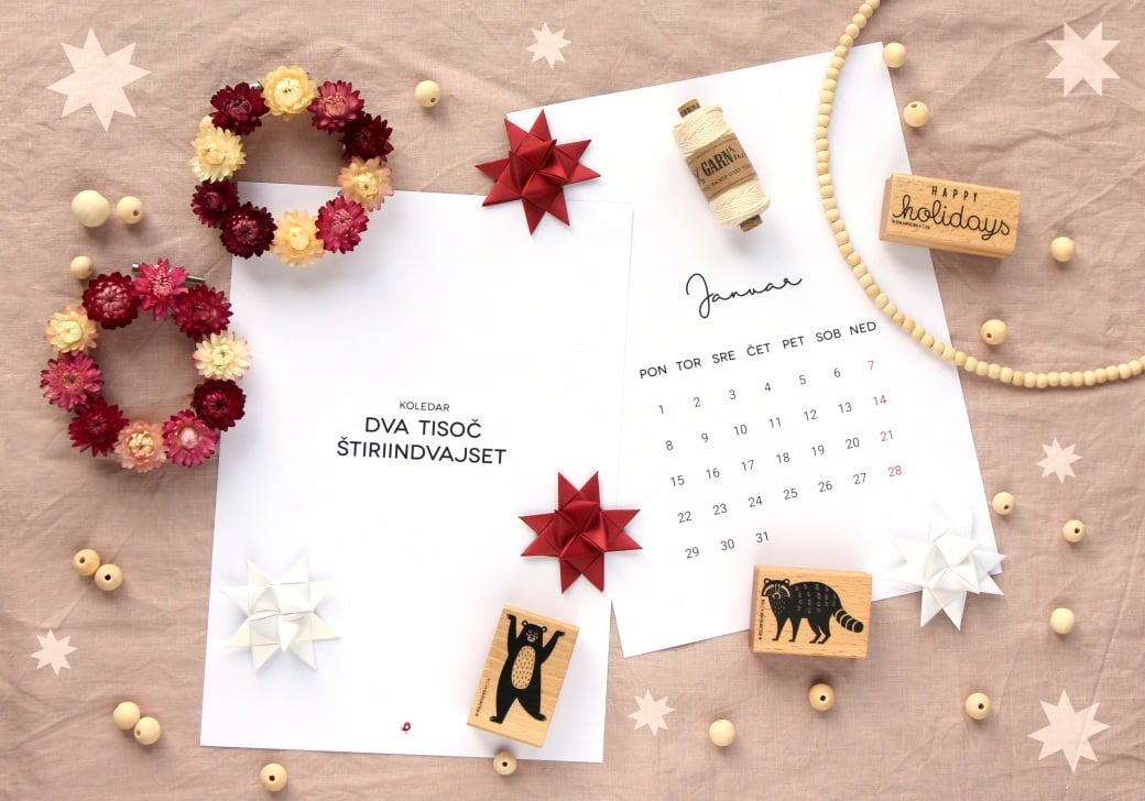 koledar 2026 calendar 2026 download oblikovanje januar februar marec april maj junij julij avgust september oktober november december 