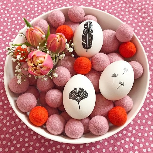 tulpen ostern tattoo ostereier filzkugeln storefactory storefactory temporary tattoo eastereggs perlenfischer