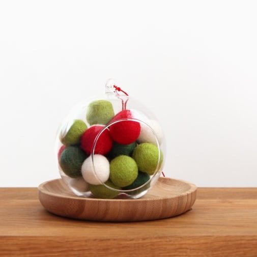 felt balls kroglice iz filca filzkugeln weihnachten božična dekoracija