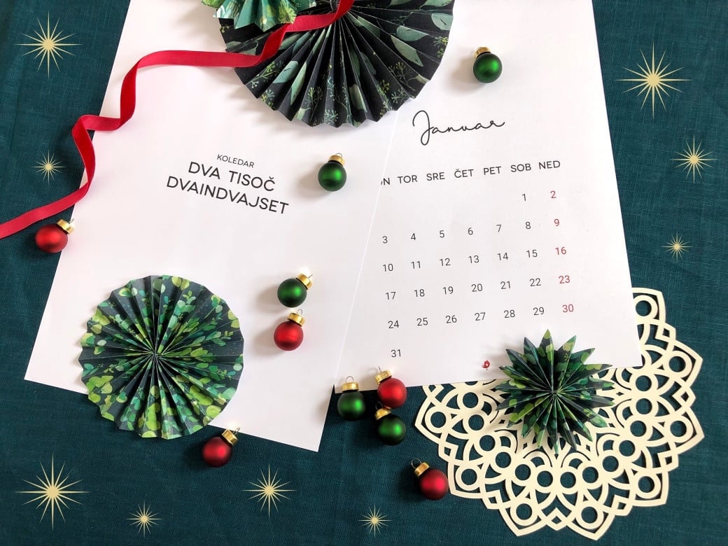 koledar 2026 calendar 2026 download oblikovanje januar februar marec april maj junij julij avgust september oktober november december 