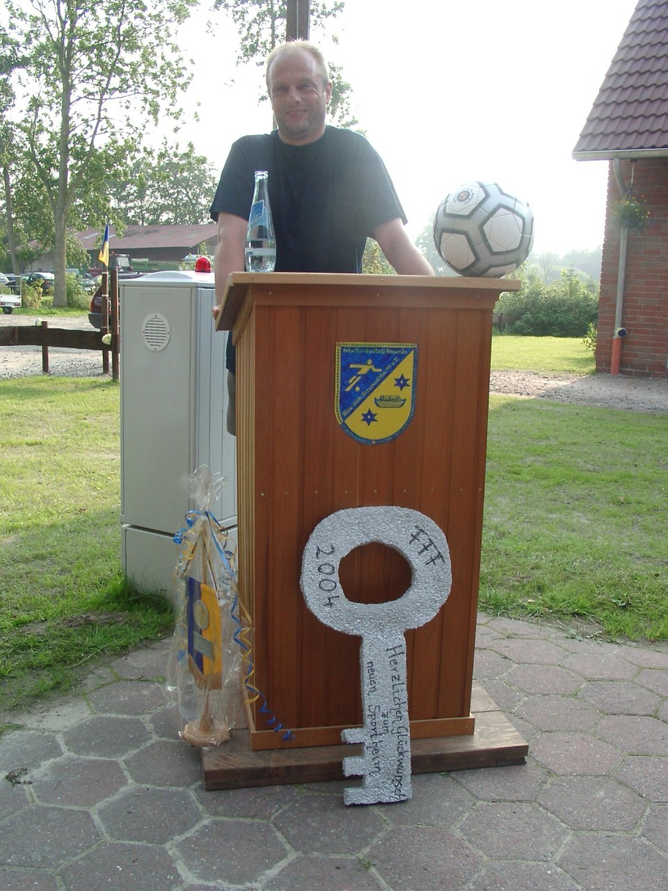 Rechts- und Pressewart Johann Behrends während seiner Laudatio