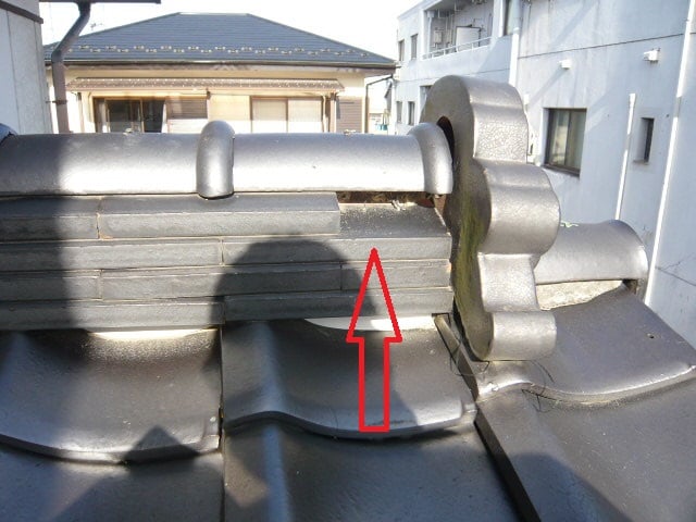 和瓦屋根「棟」の部分補修！　in宇都宮市