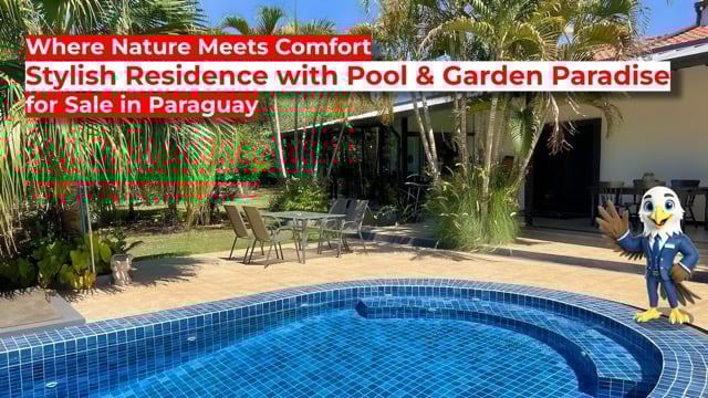 Zwischen Natur und Komfort: Stilvolle Residenz mit Pool & Gartenparadies in Paraguay #adler390