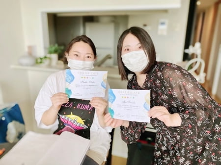 アロマ・リンパドレナージュ・リフレ・整体 セラピスト養成スクール 東京リラックセーションアカデミークレイセラピー1日講座受講生の方と