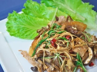 干しきのこのソテー