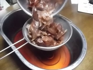 煮込んで漉す