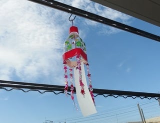 ペットボトルの風鈴