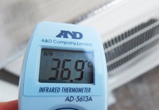 カバーをした後の温度