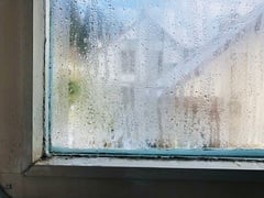 結露した窓