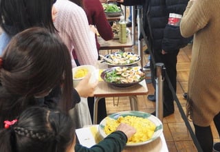 おいしそうに並んだおかず