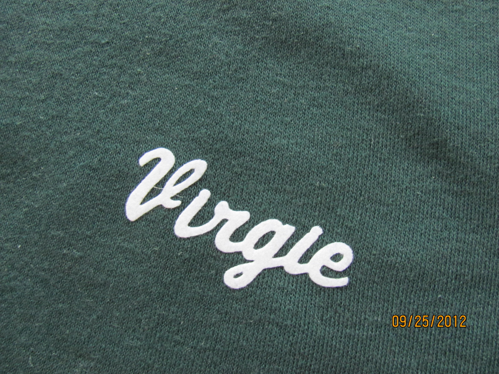 Bowling Shirt Name Close Up