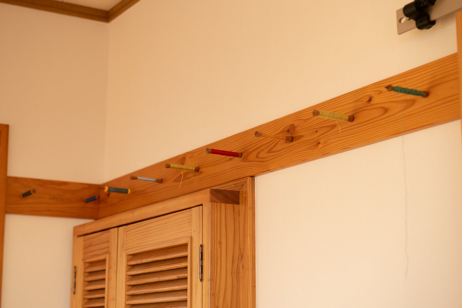 ▲インテリアのように小管を並べています。