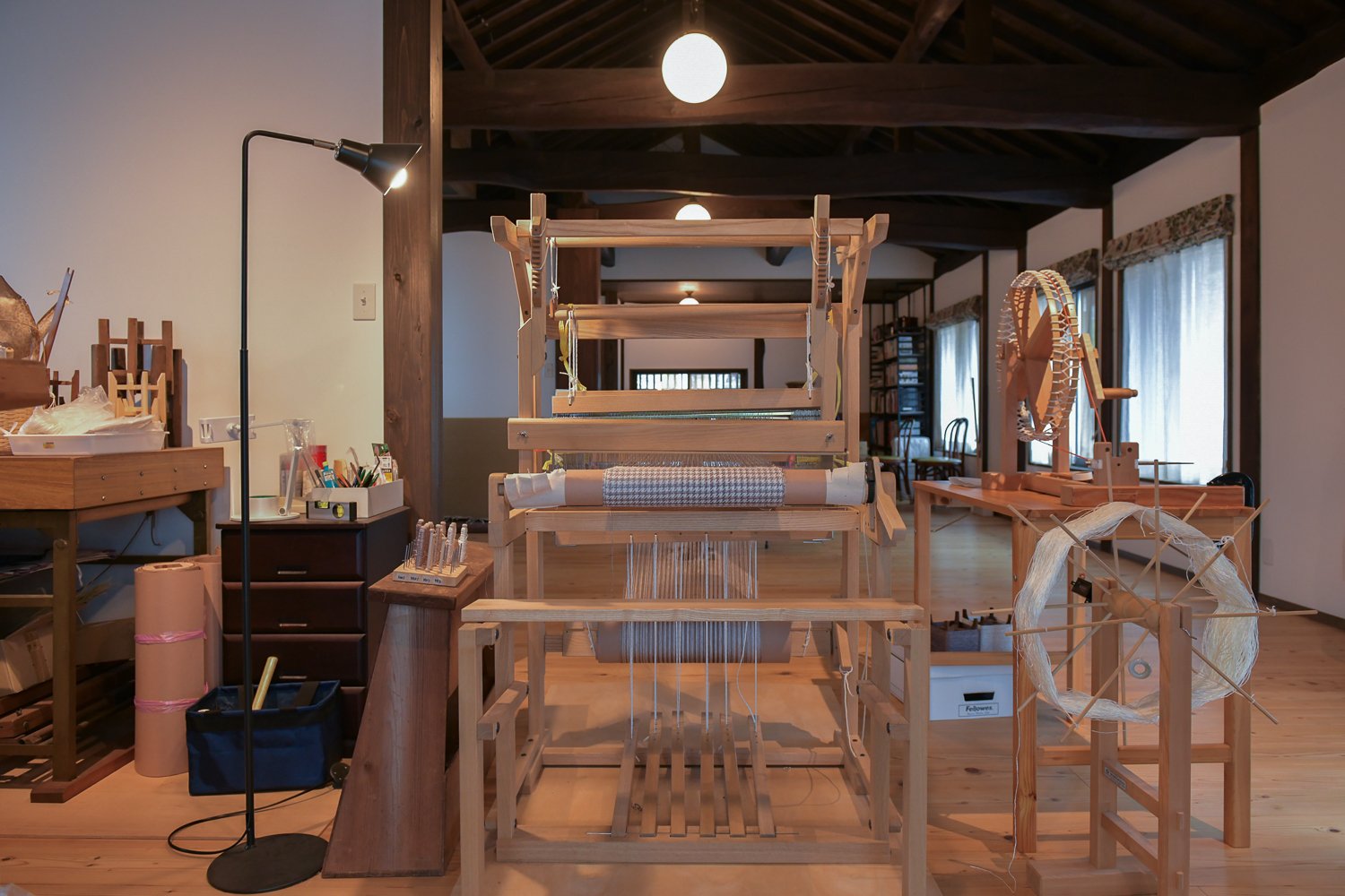 ▲自宅の２階がアトリエ。