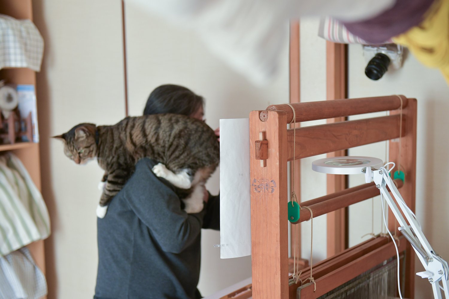 ▲黒川さんとラテ。