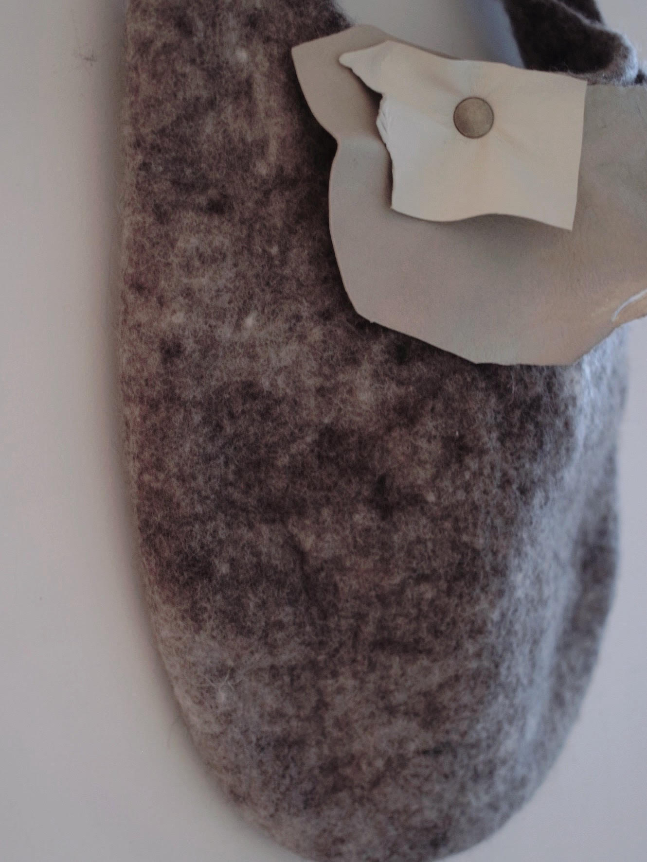 ▲水フェルトで作ったバッグ