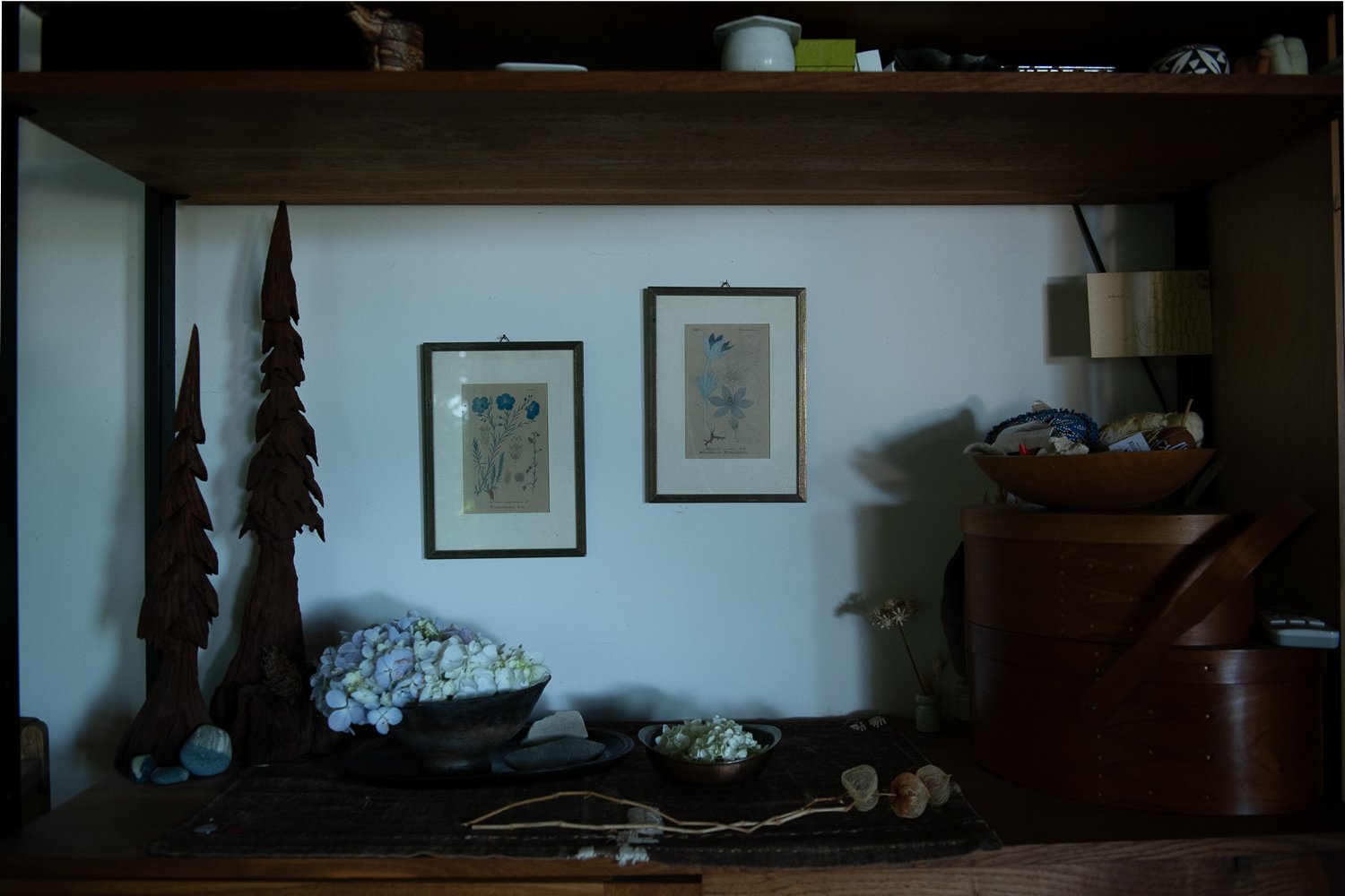 ▲リビングの一角。