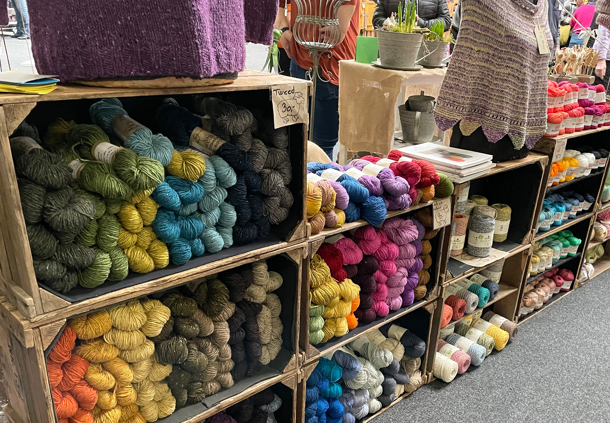 ▲年2回開催されるクラフトマーケットにも行きました。