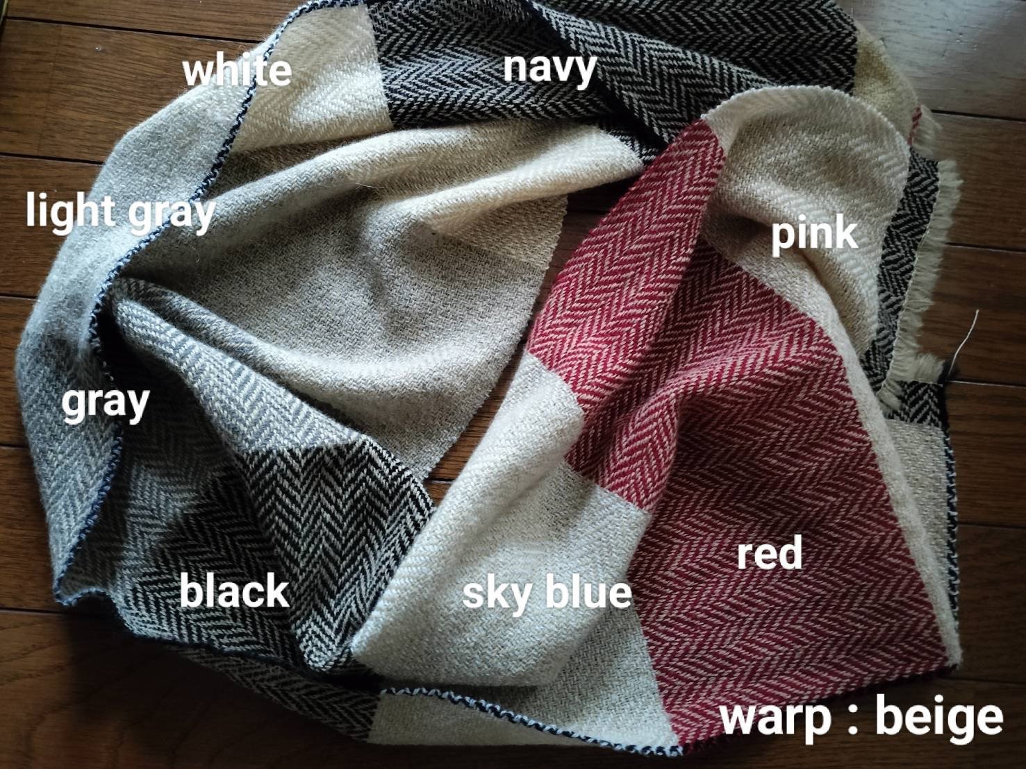 ▲色のイメージ（写真：長井さん提供）