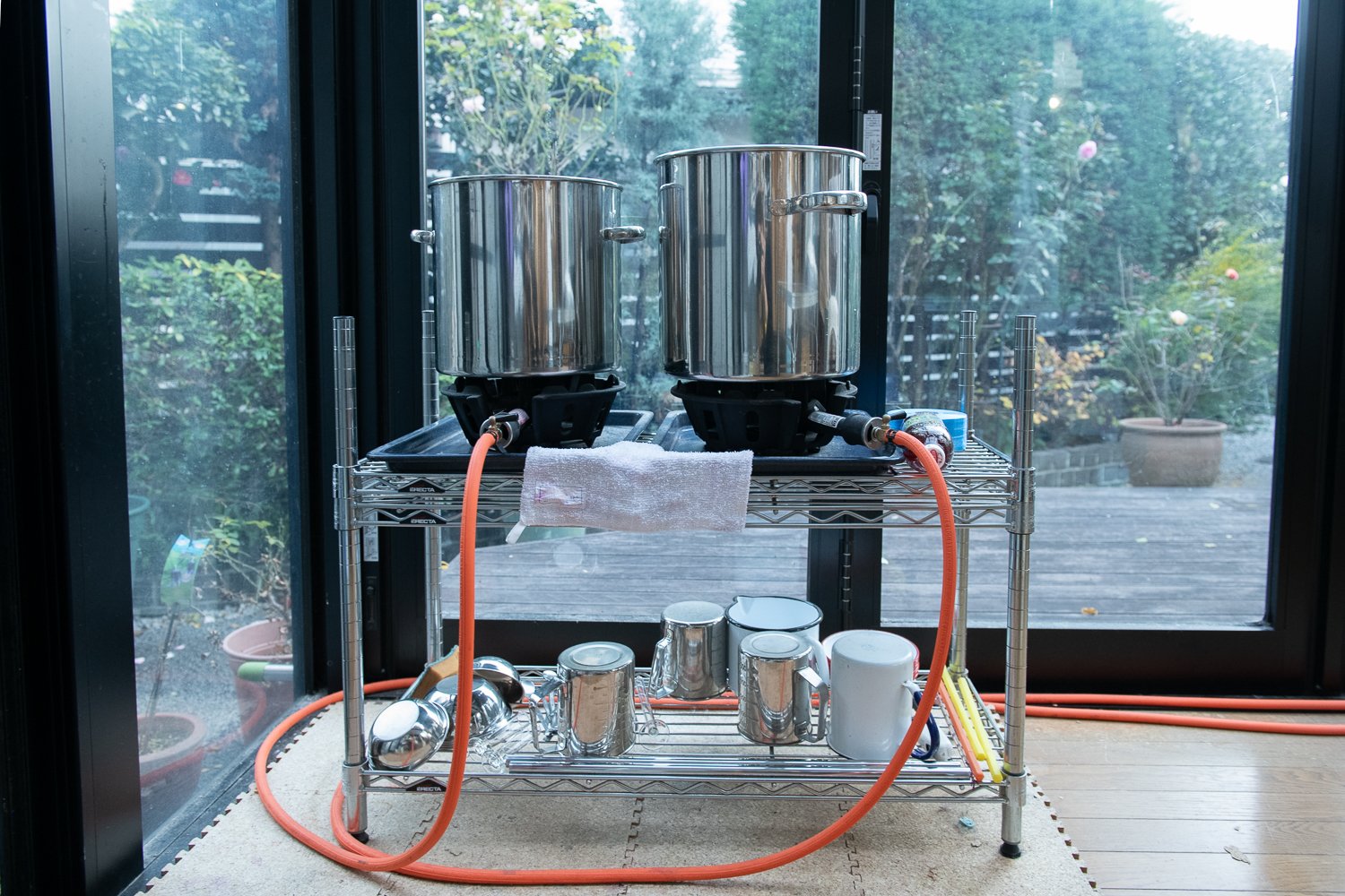 ▲紡ぎの道具たち。