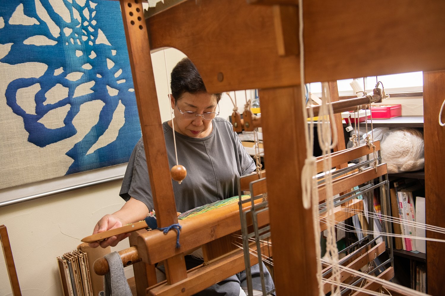 ▲制作中の様子。