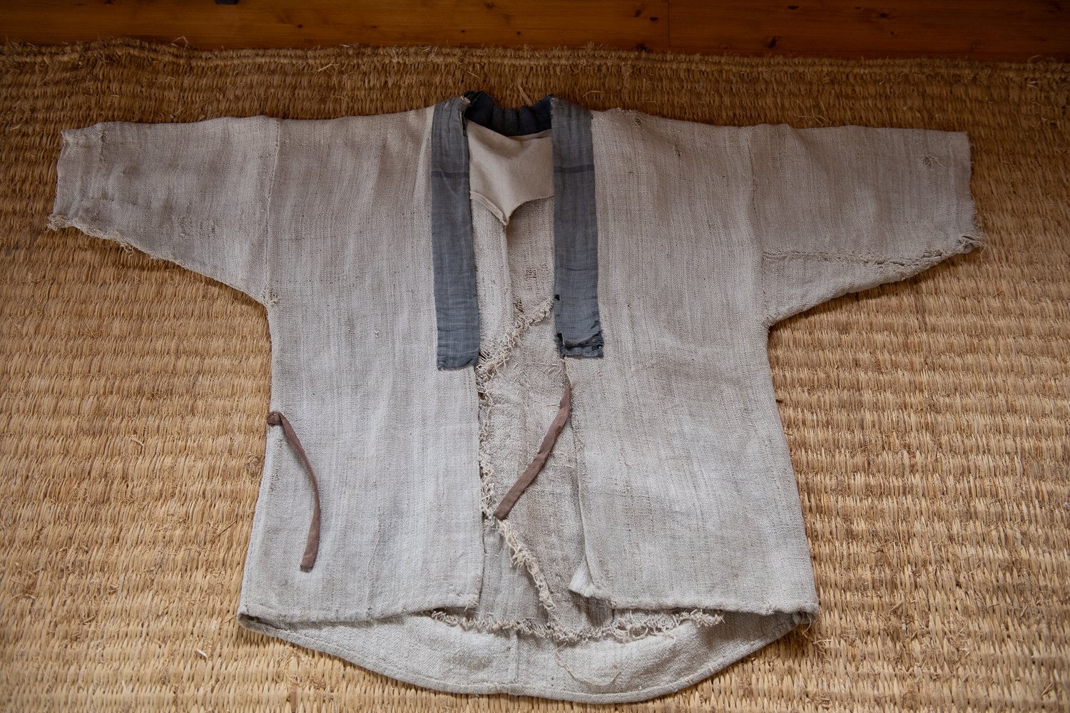 ▲大正時代に太布織でつくられた衣類。