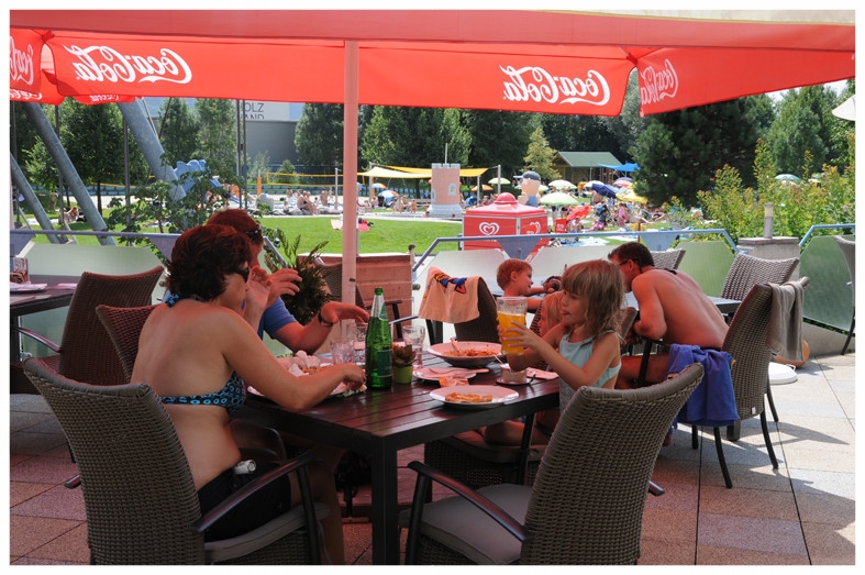 Sonnenterrasse des Restaurants