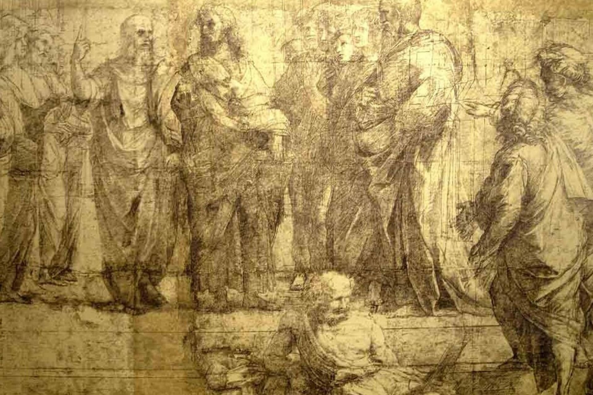 Il cartone di Raffaello Ambrosiana