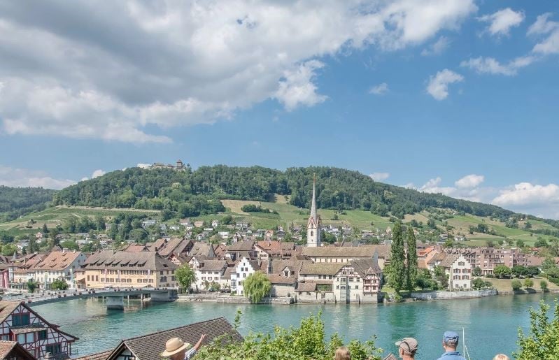Zum Abschluss unserer schönen Chor-Reise ein kurzer Besuch des historischen Städtchens Stein am Rhein