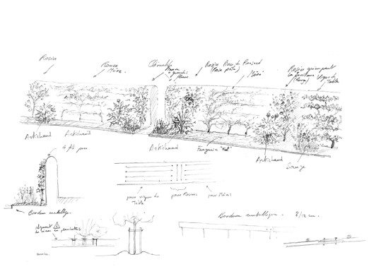 Projet en Touraine - Le mur du Verger © 